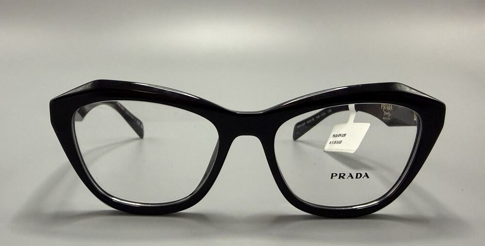 Prada PR A20V Swing Re-Edition Black Eyeglasses 54-18-135 Made in Italy